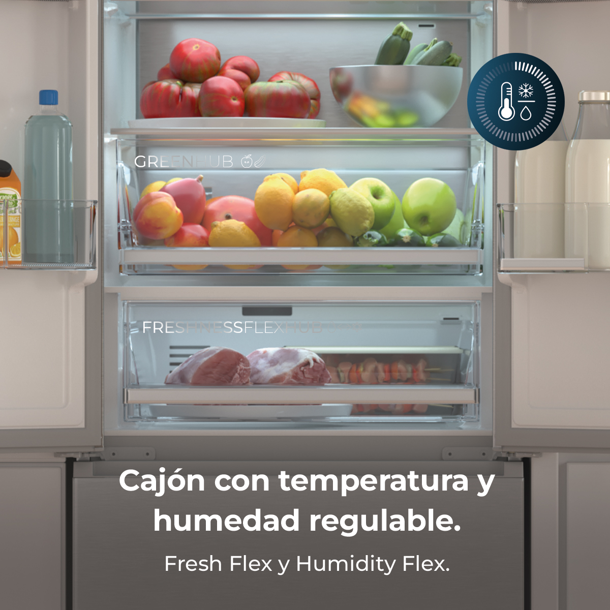 Bolero CoolMarket Combi F2D 395 Inox E | Envío, instalación y retirada RAEE gratis – foto detalle 3